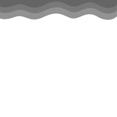 Fototapeta premium Abstract Gray Top Page Border