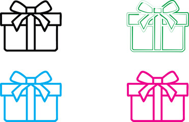 Icon set, no smoking symbol, circular design, stylized hand holding cigarette, crossed out symbol, black and white version, blue version, green version, pink version, minimalist graphics, vector illus