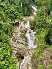 Amazing Lata Puteh Waterfall in Lenggong, Perak, Malaysia. Malaysia Tourism