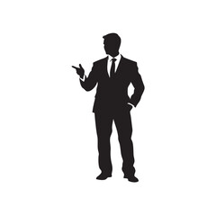 Fototapeta premium silhouette of a person asking