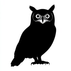 Fototapeta premium Majestic Owl Silhouette