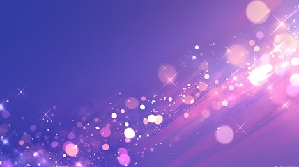 A vibrant abstract background with sparkling bokeh and light effects in purple hues.