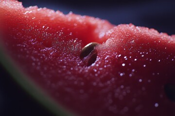 Watermelon Close-up with Seeds