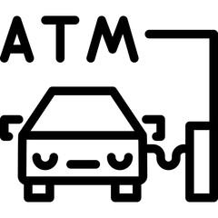 Obraz premium Gas Station Icon