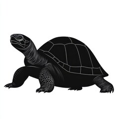 Fototapeta premium Silhouette of a Tortoise