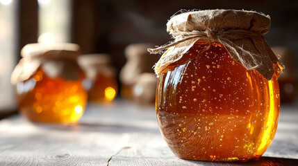 Golden Honey in a Jar: A Delicious and Healthy Treat
