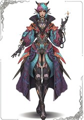 Fototapeta premium AI-Generated Epic Fantasy Gaming Collectible Cards: Heroic RPG Character Portraits for Digital and Trading Card Games
