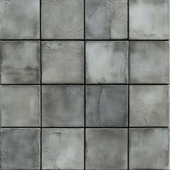 Gray Square Tiles Grid Pattern Arrangement Texture Design Interior Decor Architectural Detail