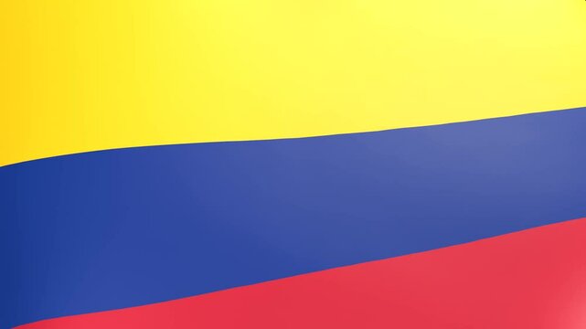 COLOMBIA WAVING FLAG 3D MOTION GRAPHIC