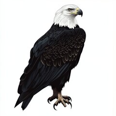 Obraz premium Majestic Bald Eagle in Profile