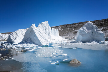 Mount Shishapangma and Yebokangal Ri glacier in Tibet