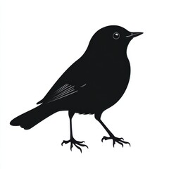 Fototapeta premium Silhouette of a small bird