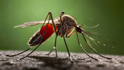 Fototapeta premium Mosquitoes are sucking blood 