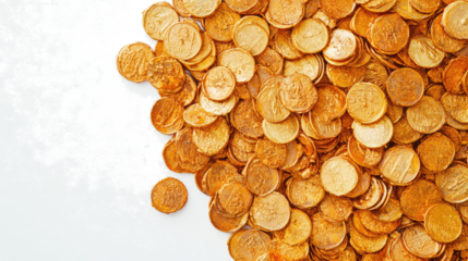 Gold Stamp Waxes on Transparent Background Generative AI