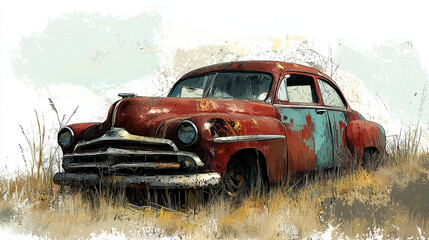 Fototapeta premium old car