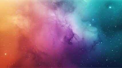 Naklejka premium Colorful nebula cosmic background; space exploration, universe
