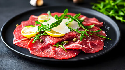Beef Carpaccio Recipe: Arugula Lemon & Parmesan