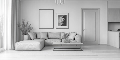 Modern Minimalist Living Room Interior Design