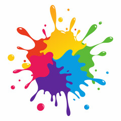 colorful splashes