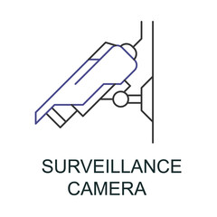 Surveillance Camera Icon. Vector Icon Design