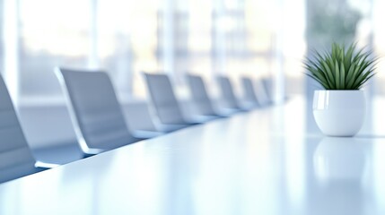Beautiful blurred background of a light modern office interior