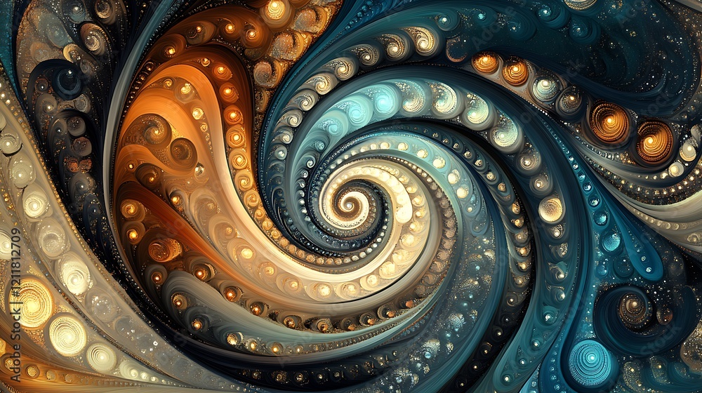 Wall mural a digital artwork depicting an abstract pattern background