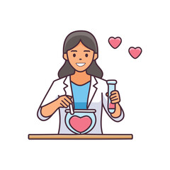 Valentine’s Day illustration for print 