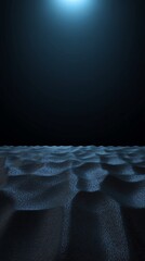Obraz premium Serene moonlit landscape subtly textured snow quietly glows under cool light. AI Generated