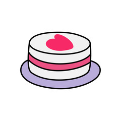cake with heart