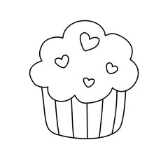 Cupcake Sweet Dessert Heart