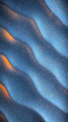 Obraz premium Abstract Blue and Orange Waves Texture. AI Generated