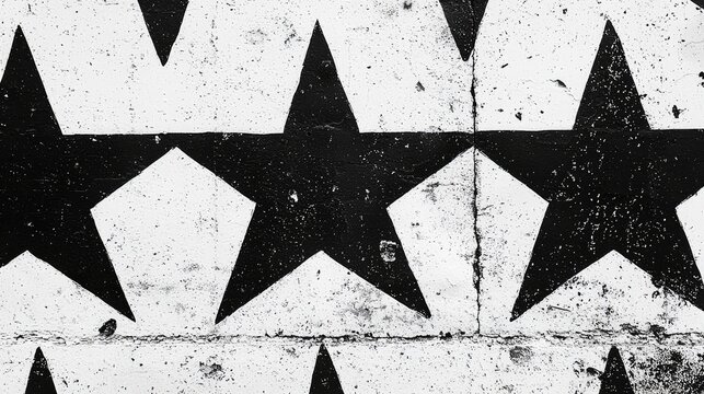 A minimalist black-and-white star pattern emphasizing simplicity and elegance for modern projects