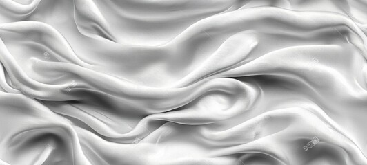 Fototapeta premium seamless of Panorama of White linen texture and background seamless or blue fabric texture , isolated on white background, , copy space, copy space for text,