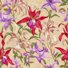 seamless of  seamless floral pattern