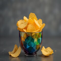 Crispy Potato Chips ai generated