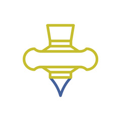 Stylized Vector Icon Laser Cutter