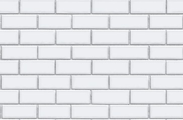 Fototapeta premium seamless of White brick tile wall seamless background and texture , isolated on white background, , copy space, copy space for text,