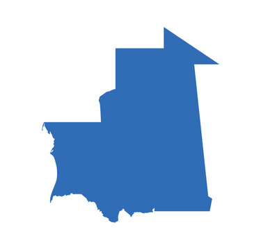 recommend clip art: Mauritania Map vector icon. Minimalistic Colorful Map of Mauritania.