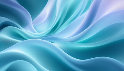 Obraz premium Abstract Background Abstract Teal and Blue Waves: A Serene Digital Art Piece