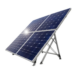 Solar Power Plant with Solar Panels on a Roof Harnessing Renewable Energy