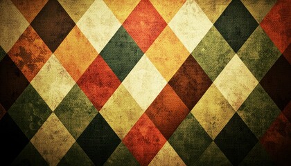 Abstract Vintage Diamond Pattern Background Design