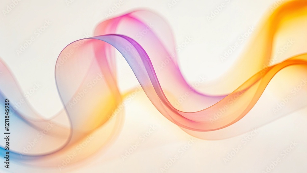 Poster A dynamic graphic with colorful lines that swirl and change shape, creating a sense of movement and energy, featuring abstract waves, vibrant flow, digital art, and futuristic design elements
