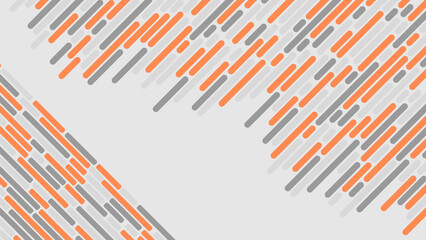 A white background with orange and gray stripes