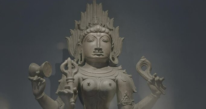 Bronze Statue Of Mahakali. Hindu Goddess Of Time And Death In Goddess-centric Tradition Of Shaktism. Ungraded C LOG 2 She Is Also Known As Supreme Being In Various Tantras And Puranas. Fierce Goddess