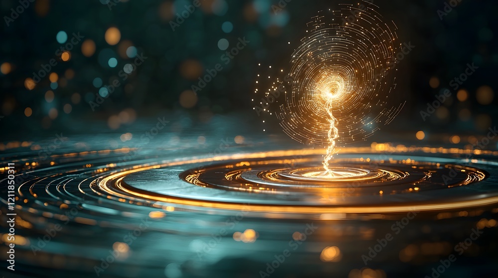 Poster quantum computing simulation showcasing the dissipation of energy in superconducting materials resul