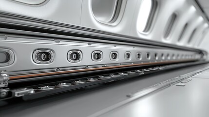 Obraz premium High-Tech Industrial Printer Mechanism: A Detailed Close-Up