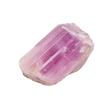 Kunzite isolated on white