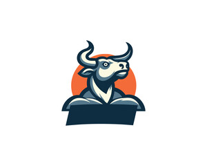 Cow logo vector. Animal farm. Cow icon. Dairy product symbol vector illustration.