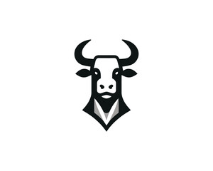 Cow logo vector. Animal farm. Cow icon. Dairy product symbol vector illustration.