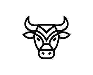 Cow logo vector. Animal farm. Cow icon. Dairy product symbol vector illustration.
